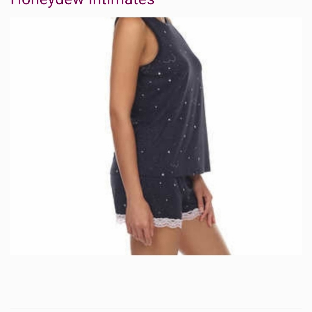 Honeydew Ladies' 2-piece Tank and Short Set lace nwt night blue - Picture 2 of 6